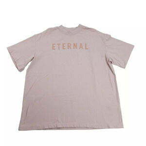Fear Of God ETERNAL Short Sleeve Tee Light Warm Beige Men’s Oversized Authentic